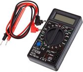 Digitale Multimeter DT-830B Multimeter - Spanningsmeter / Stroommeting - Diodetest - Weerstandsmeting - Transistormeting hFE - Cat 1 - inclusief 9V batterij