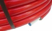 Geïsoleerde ALU-PEX meerlagenbuis 16x2mm rood - 25meter