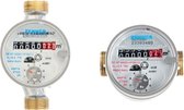 Watermeter voor warm water QN 2,5 / R 3/4/130 mm