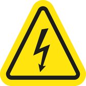 123reclame.nu hoogspanning gevaar sticker - Stickers - Sticker voor elektrische spanning - Elektrisch gevaar - 15 x 15 centimeter