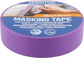 Afplaktape 25mx25 mm - schilderstape - tape 25 meter - breed 25 mm - paars masking tape sensitive - verfbenodigdheden