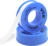 6 Stuks | Teflon tape | PTFE-tape | Loodgieters-tape | Afdichtingstape | Blauw|  12 mm x 13 m