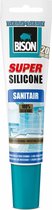 Bison super silicone sanitair transparant - 150 ml.