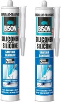 Bison Siliconenkit Sanitair duoverpakking - Transparant - 310 ml