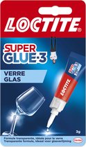 Loctite Glaslijm 3 g - Glass - Lijm voor glas - Glas lijm - Transparant - Transparante glaslijm