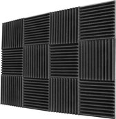 GeluidsIsolatie - Zelfklevend - Akoestische panelen - Geluiddemper - Studio Foam - 50x 50x 5x cm