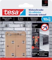 Tesa Klevende schroef - Voor steen en baksteen - belastbaar tot 10 kg - 2 stuks