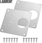 Scharnier Reparatie Plaat / Platen / Set - Inclusief 12 Schroeven - 2 Stuks - Keukenkastje - Reparatieplaat