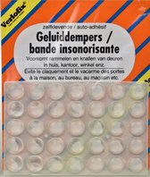 Verlofix Geluidsdemper - Zelfklevend - 1 Cm - Siliconen - Transparant - 35 Stuks