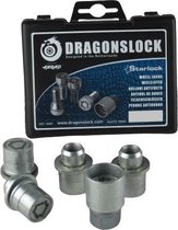 Dragonslock Slotmoerset - Toyota Rav4 Vanaf 2004 - Verzinkt - Wielslot / Velgslot - Zilver / Grijs