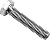 (12 STUKS) M8X90 TAPBOUT ZESKANT RVS-A2-70 (AISI 304) DIN 933 (ISO 4017)
