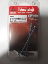 TUIMELPLUG MOER 3 MM / 85 MM  VERZINKT 2 ST.