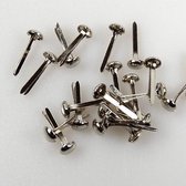 FLP-BR-003 Nellie Snellen splitpennetjes mini - splitpen zilver - 40 Stuks -3 mm brads