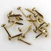 FLP-BR-013 Nellie Snellen splitpennetjes mini - splitpen goud - 40 Stuks -3 mm brads