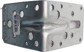 TQ4U verstevigd metalen hoekanker 90° 9 / 9 x 6cm x 2mm dik | GEGALVANISEERD | 2 STUKS