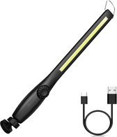 BOTC Oplaadbare COB LED Lamp - Draagbare Eyeshield LED werklamp - 700 Lumen Dimbaar - USB oplaadbaar -Zwart