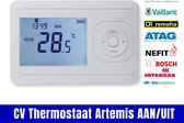 VH CV ketel klokthermostaat "Artemis" - Digitaal - Voor aan/uit ketel - programmeerbaar en handmatig instelbaar - Efficiënt regelen centrale verwarming