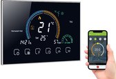 Slimme Digitale Thermostaat voor CV | WiFi | met gateway | met App Alexa en Google Home | Smart | Zwart & Draadloos | Temperatuurregelaar | Temperatuurmeter