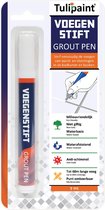 Tulipaint Voegenstift (Wit) - Voegenmarker - Voegenpen - Voegenverf - voegen verven - voegenwit - voegenfris - voegenreiniger - voegen schoonmaken - tegelvoegen schoonmaak - tegelvoeg stift marker pen