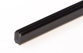 Heering Inleg trapstrip kunststof met i-profiel zwart 8 x 11mm (Prijs per 25 meter)