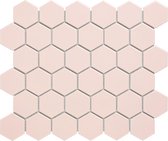 0,91m² - Mozaïek Tegels badkamer en keuken - Barcelona Hexagon Roze 5,1x5,9
