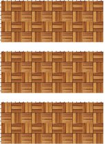 vidaXL Terrastegels 30 x 30 cm Acacia set van 30