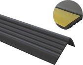 PVC -ANTISLIP TRAPPROFIEL -ZELFKLEVEND ZWART P2ND 41X25 mm X 110 cm X (set van15 stuks )