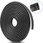 Rubber afdichtingsprofiel, randbescherming voor autodeuren, U-vormig, zwart, 4 meter