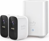 Eufycam 2C - 2 beveiligingscamera's / IP-camera's + basisstation - 180 dagen batterij - Voor binnen & buiten