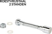 Cless | RVS | Waterbesparende | Roterende kraankop | Stevige kraankop |  | Kraanfilter | 14 cm | 2 Standen