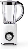 Nedis Blender | 800 W | 1.5 l | Kunststof | 2-Snelheden | Wit / Zwart