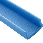 Kozijnbeschermer foam blauw U35-45 L=2mtr