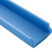 Kozijnbeschermer foam blauw  U80-100 L=2mtr