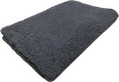 Vetbed - Antislip Dierenmat - Benchvacht - Dierenkleed - Hondenkleed - Antraciet Effen - 100 x 75 CM - Machine Wasbaar