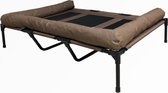 Topmast Honden Ligbed - Hondenbed Hondenstretcher - XXL - 122 x 91 cm - Bruin met Bumperrand