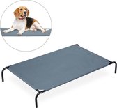 Relaxdays hondenstretcher - honden ligbed - grote honden - hondenbed - honden zonnebed - L