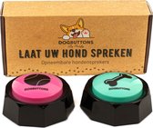 Dogbuttons® –PETIFY PREMIUM Praatknoppen 2 stuks – Praatknop – Hond – Opneembare Knoppen – Hond Praten – Hondentraining – Praatknoppen – Dog Button – Hondenknop – Huisdier –  Honden Speelgoed Intelligentie – praten met Hond – Laat uw hond spreken!