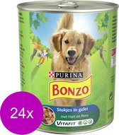 Bonzo Blik Voordeelvriend Hart&Pens - Hondenvoer - 24 x 800 g