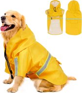 Regenjas Hond Maat 3XL Hondenjas Jas Honden Puppy Hondenkleding - Geel - Dutchwide