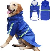 Regenjas Hond Maat 4XL Hondenjas Jas Honden Puppy Hondenkleding - Blauw - Dutchwide