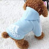 Honden Hoodie - Adidog - 5 kg Hond - Hondentrui met Capuchon - Hondenkleding - Blauw