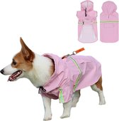 Regenjas Hond Maat M Hondenjas Jas Honden Puppy Hondenkleding - Roze - Dutchwide