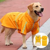Hond Waterdichte Regenjas Jumpsuit Reflecterende Regenjas Zonnebrandcrème Hond Outdoor Kleding Jas Voor Grote Hond Hooded Regen Jassen