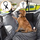 Hondendeken Auto – Achterbank – Kofferbak – Waterproof – Honden Deken – Met Kijkvenster – Zwart – 147 x 137 cm