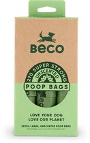 Beco Pets Duurzame Hondenpoepzakjes - Groot & Sterk - 270 stuks (18 x 15)