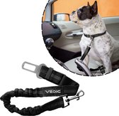 VEDIC® - Autogordel hond - Hondenautogordels - Elastisch en verstelbare hondengordel - 56-74CM