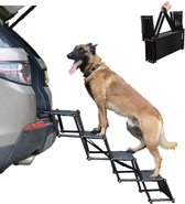 Viervoetjes - HondenTrap - Loopplank - Inklapbaar - Zwart
