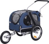 Fietskar Large Jogger functie  Vering. Blauw