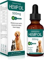 Premium BIO Hennepolie Hond & Kat - 100% Veilig - Kalmerend - Ontstekingsremmend - Gewricht - Spijsvertering - Weerstand - 30ml