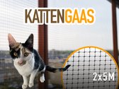 Kattengaas 2M breed X 5M lang kattennet - katten gaas.